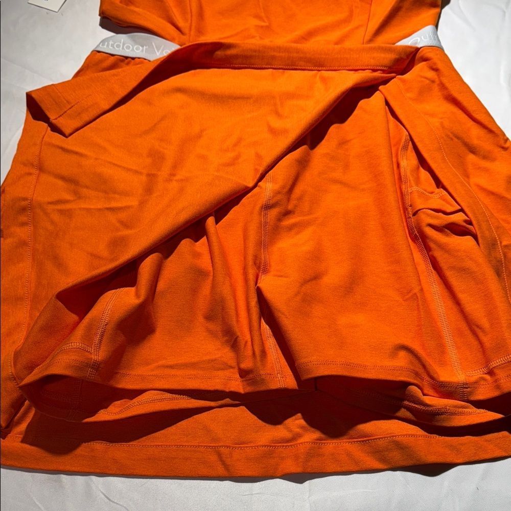Outdoor Voices Vibrant Orange Cutout Court Dress - Picture 5 of 7
